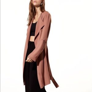 ARITZIA Babaton Flowy Trench Coat (Nutmeg)